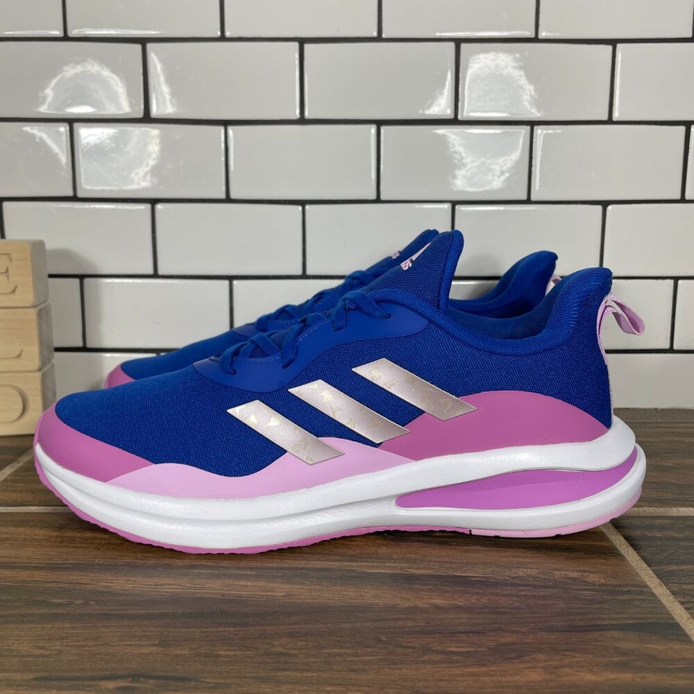 adidas FortaRun Running Shoes Youth Girls Size 7 Blue Purple Lilac Low Sneakers